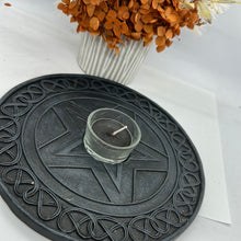 Load image into Gallery viewer, Pentagram Incense and Candle Holder
