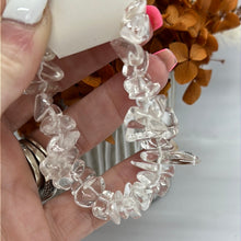 Load image into Gallery viewer, Clear Quartz Chunky Chip Bracelet
