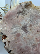 Load image into Gallery viewer, Brazilian Pink Amethyst Slab on stand
