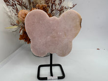 Load image into Gallery viewer, Brazilian Pink Amethyst  Butterfly on Stand
