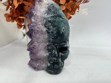 Load image into Gallery viewer, Amethyst Cluster Skull
