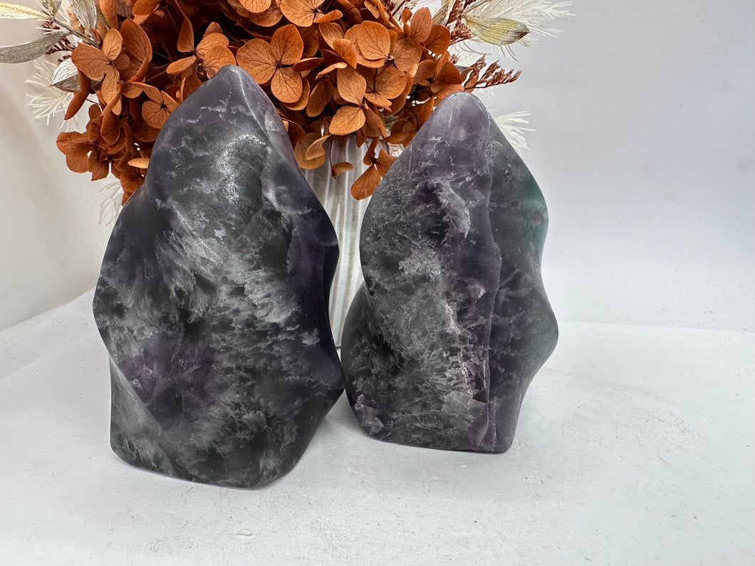 Feather Fluorite Flames