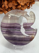 Load image into Gallery viewer, Fluorite Moon with Fairy
