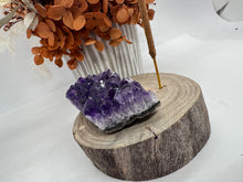 Load image into Gallery viewer, Amethyst Cluster Handmade Incense Holder
