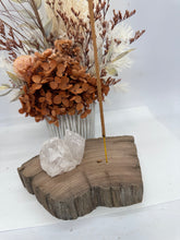 Load image into Gallery viewer, Clear Quartz Handmade Incense Holder
