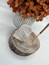 Load image into Gallery viewer, Clear Quartz Handmade Incense Holder
