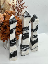 Load image into Gallery viewer, Zebra Jasper Carved Towers
