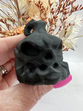 Load image into Gallery viewer, Skull Pumpkin Blk Obsidian
