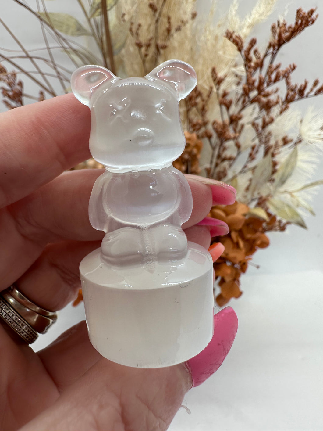 Teddy Polished Selenite Carving