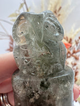 Load image into Gallery viewer, Hand Carved  Garden Quartz Owl
