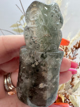 Load image into Gallery viewer, Hand Carved  Garden Quartz Owl
