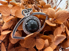Load image into Gallery viewer, Rainbow Obsidian Eye Pendant
