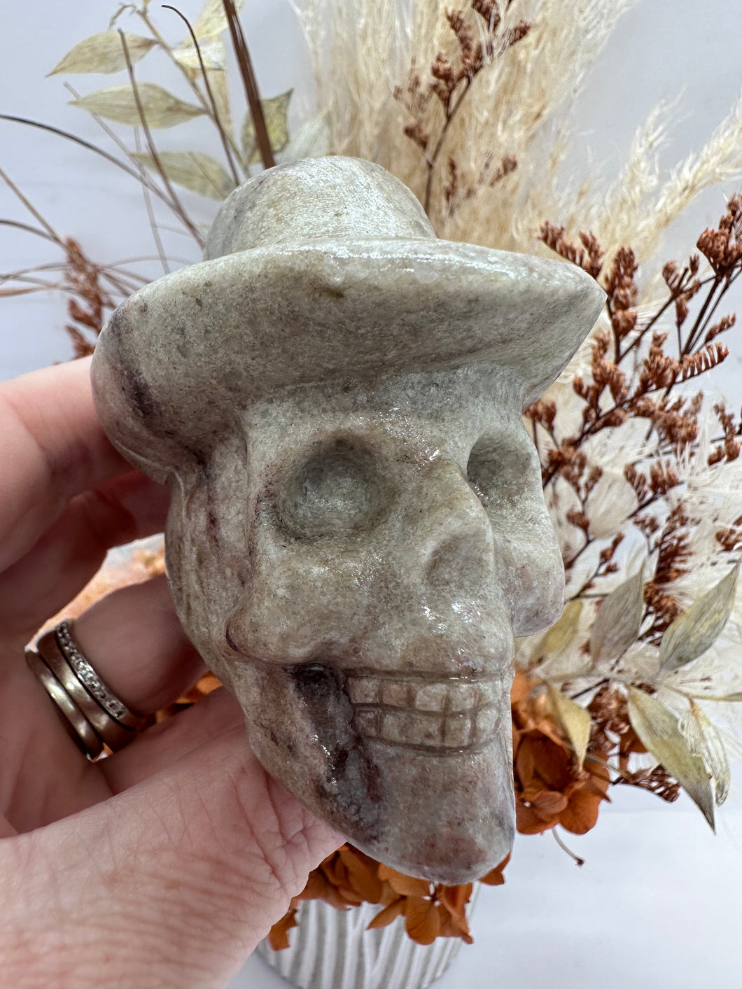 Jade Skull With Hat