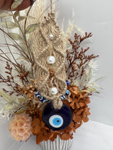 Load image into Gallery viewer, Dk Blue Evil Eye Hanger Glass
