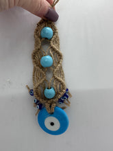 Load image into Gallery viewer, Blue Evil Eye Hanger Glass
