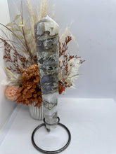 Load image into Gallery viewer, (2) Blue Moss Agate Wand on Stand
