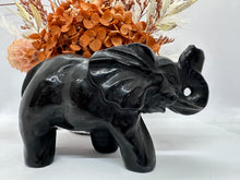 Load image into Gallery viewer, Large Blk Obsidian Elephant
