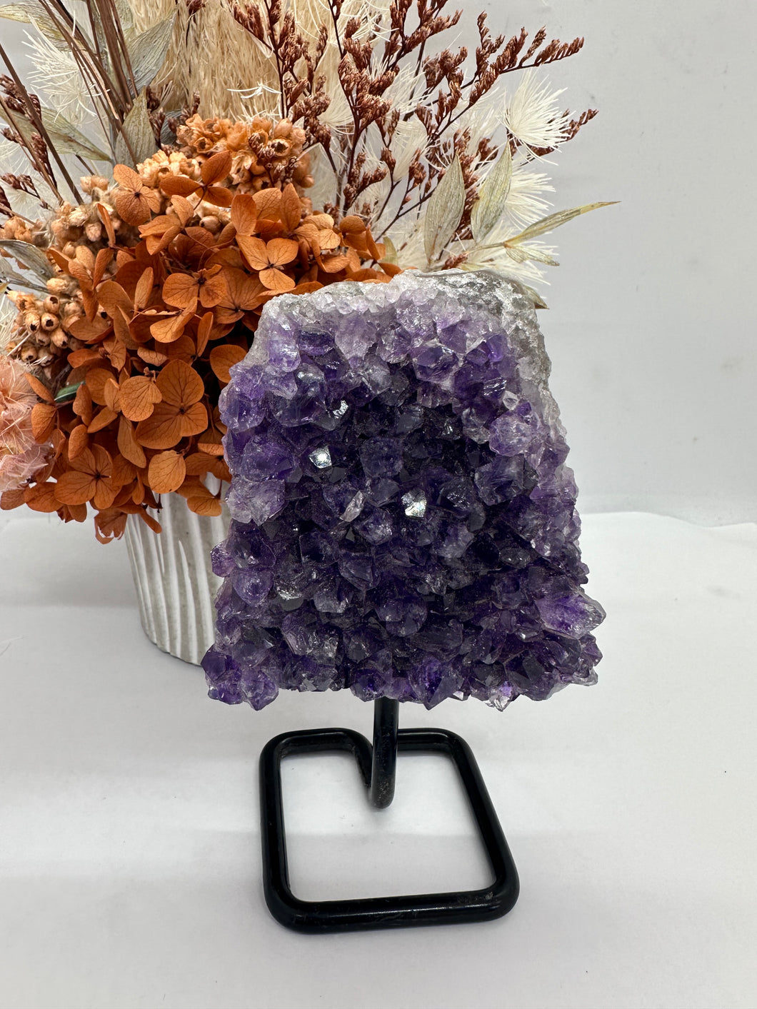 Brazilian Amethyst Cluster on Stand