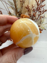 Load image into Gallery viewer, Mango Calcite Sphere from Pakistan
