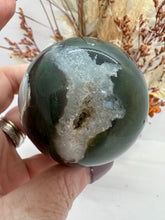 Load image into Gallery viewer, Druze Moss Agate Sphere
