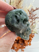 Load image into Gallery viewer, (1) Moss Agate Skull
