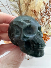Load image into Gallery viewer, Moss Agate Skull

