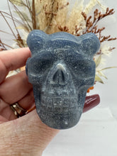 Load image into Gallery viewer, Blue Adventurine Skull with Horns
