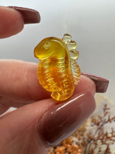 Load image into Gallery viewer, Mini Amber Seahorse
