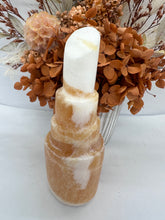 Load image into Gallery viewer, Lge Orange Calcite Lipstick Tower
