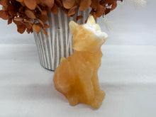 Load image into Gallery viewer, Orange Calcite Handcarved Fox
