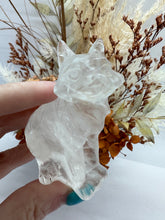 Load image into Gallery viewer, Clear Quartz Handcarved Fox
