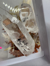 Load image into Gallery viewer, (5) Lemurian Quartz with Stibnite in case
