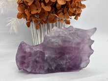 Load image into Gallery viewer, Dk Purple fluorite Dragon
