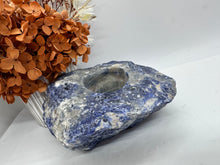 Load image into Gallery viewer, Sodalite Rough Candle Holder

