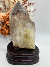 Load image into Gallery viewer, Smokey Citrine Cluster on Stand

