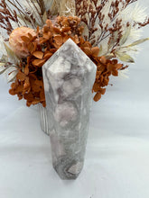Load image into Gallery viewer, Pink Amethyst and Flower Agate Tower High Quality

