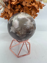 Load image into Gallery viewer, (4) Black Flower Agate Sphere
