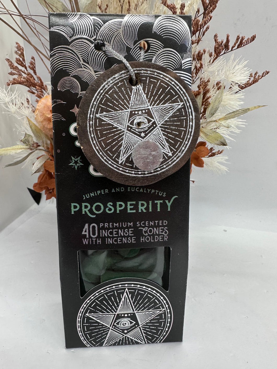 Prosperity Incense Cones with Holder