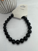 Load image into Gallery viewer, Silver Obsidian Bracelet
