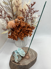 Load image into Gallery viewer, Amazonite with Smokey Handmade Incense Holder
