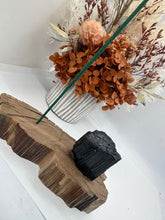 Load image into Gallery viewer, Black Tourmaline Handmade Incense Holder
