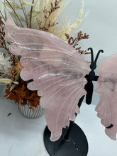 Load image into Gallery viewer, Rose Quartz Butterfly Wings
