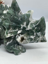 Load image into Gallery viewer, Moss Agate XL Dinosaur
