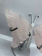 Load image into Gallery viewer, Rose Quartz with fire inclusions wings
