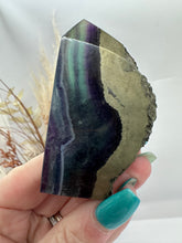 Load image into Gallery viewer, Fluorite with Pyrite Freeform
