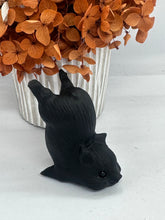 Load image into Gallery viewer, Blk Obsidian Pig Handstand
