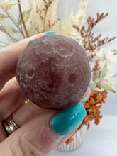 Load image into Gallery viewer, Strawberry Quartz Moon Sphere
